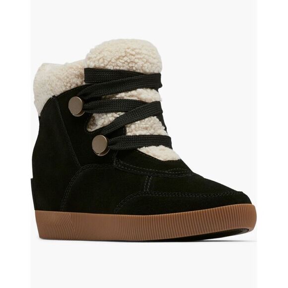 Sorel | Out N About Faux Shearling Booties - Picture 1 of 8
